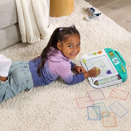 VTech - My Interactive Apprentice and Writing Slate - Children's Drawing Tablet - Magic Slate with Stylus, Stencils and Stamps - Educational Toy - Gift for Children from 3 Years Old - Content in - Image 5