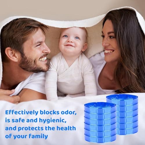 Baby Nappy Bin, 12 Pieces Refill Nappy Bin, Baby Refill Nappy Bin Bag Compatible with Tommee Tippee, Angelcare, Genie Litter Locker, 7 Protective Layers - Image 7
