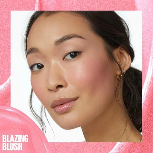 Maybelline New York - Blush Liquide Illuminateur Multi-Usage - Fard à Joues, Highlighter et Bronzer - Bonne Mine - Teint Hâlé - Maquillage Glowy - SUNKISSER - Teinte : Blazing Blush - 4,7 ml - Image 7
