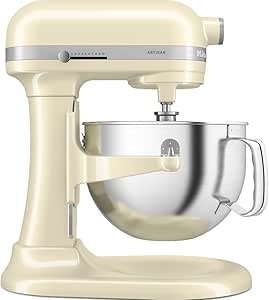 KitchenAid Artisan Kitchen Processor - Multifunctional Food Processor with Lifting Bowl - Mixer with 4 Accessories and 5.6 L Stainless Steel Bowl - Cream
