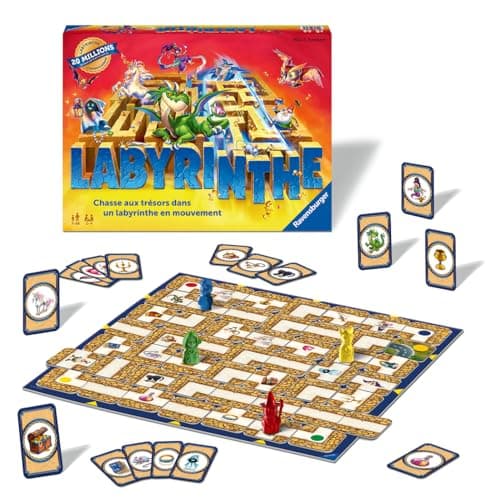 Ravensburger - Labyrinthe - Jeu de Société 7 Ans et Plus - Jeu de Plateau Famille - Stratégie et Réflexion - 2 à 4 Joueurs - Nouvelle Édition - Version Française - 26743 - Image 4