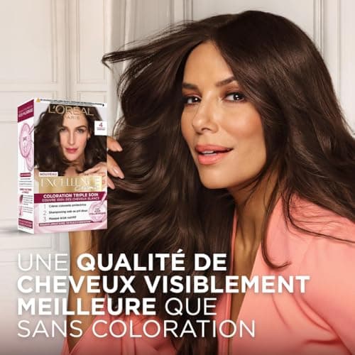 L'ORÉAL PARIS - Triple Care Permanent Hair Colour - Covers 100% of White Hair - Excellence Cream - Shade: Light Ash Blonde (8.10) - Image 3