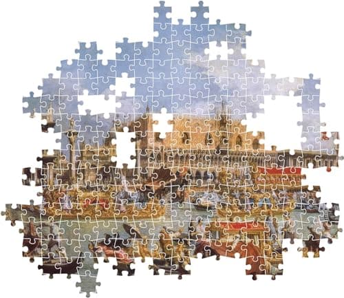 Clementoni - Museum Collection Canaletto, Return of Bucentaur at The Molo on Ascension Day-1000 Pieces-Puzzle, Adult Entertainment-Made in Italy, 39764 - Image 5