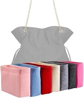 Xoppia Organiseur de sac compatible avec YSL Jamie Shopping Doublure en feutre pour sac à main pour femme (noir, style A : Exposition)