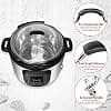 Tempered Glass Lid Compatible with Instant Pot 8 Liter, Universal Electric Pressure Cooker Lid with Heat Resistant Handles - 10" - Image 6
