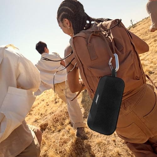 Bose SoundLink Flex (2e génération) Enceinte Bluetooth, Enceinte d’extérieur ultra-portable avec son haute fidélité, 12 heures d’autonomie, Enceinte résistante étanche à l’eau et à la poussière, Noir - Image 4