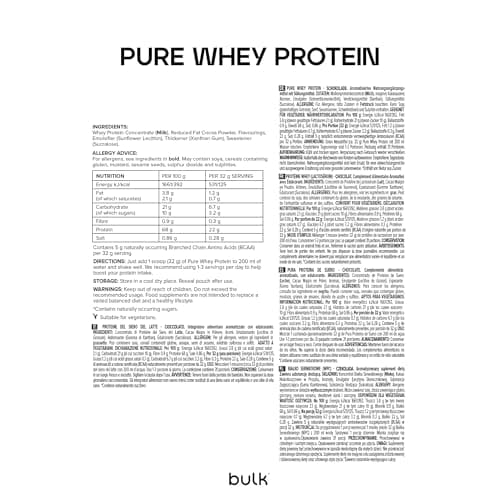 Bulk Pure Whey Protein Powder, Chocolate Cookies, 22g Protein and 5g BCAA Portion, Whey Shake, Low Sugar, Promotes Growth and Muscle Recovery, Easy Blend, 25kg - Image 9