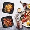 2 Pieces Air Fryer Accessories for Ninja Air Fryer MAX PRO AF180EU 6.2L, Silicone Air Fryer Mould for Ninja PRO Air Fryer AF140EU 4.7L, Reusable Airfryer Mould Flat for Philip, COSORI, Cecotec - Image 6