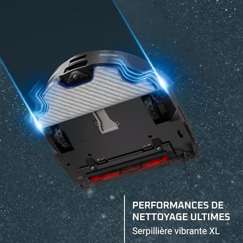 Rowenta X-Plorer Series 220 Robot Vacuum Cleaner, Animal & Allergy Model, Animal XL Brush, Vibrating Mop XL, 5600 Pa, Obstacle Avoidance RR9475WH - Image 7