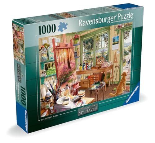 Ravensburger - Adult puzzle - 1000 piece puzzle - The Artist's Shed - Adults and Children from 14 years old - High-quality puzzle - Relaxation & Relaxation - 12001100 - Image 4