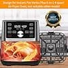 Air Fryer Pan for Instant Pot Vortex Plus 6 in 1 Air Fryer Oven 4 Liter 18.5 x 18.3 cm Air Fryer Replacement Parts Food Grade Air Fryer - Image 4