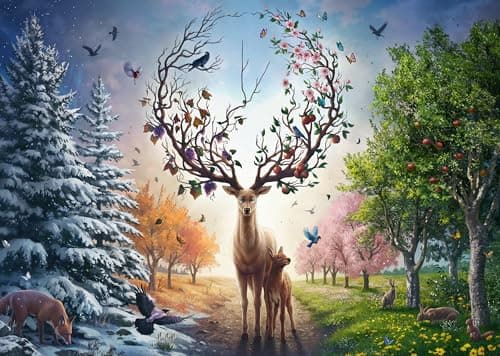 Ravensburger - 12001088 - Deer Puzzle - Adult Puzzle 1000 Pieces Animals - 50 Years Edition - Adults and Children from 14 Years - Image 2