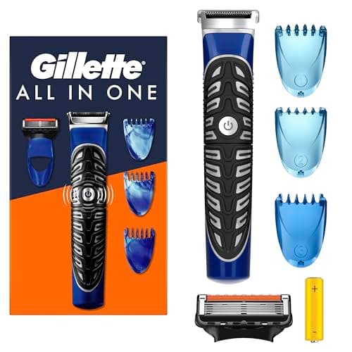 Gillette Men's Body & Beard Trimmer, All in One Electric Shaver and Sculptor with Braun Technology, 1 ProGlide Blade, 3 Clogs, Waterproof, Precision Shaver on Face and Torso - Image 3