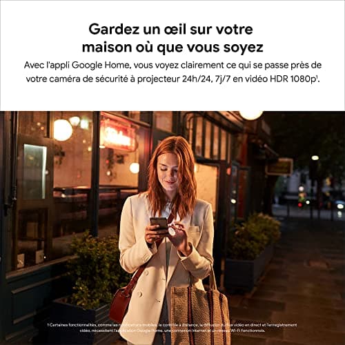 Google Nest Cam with Projector (Outdoor - Wired) - Smart Security Camera - 1080p Projector Security Camera, Snow - Image 6
