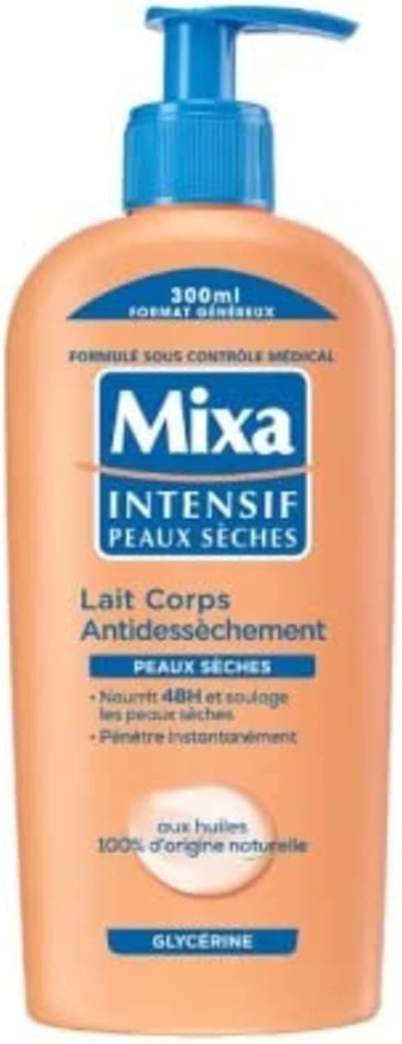 Mixa Intensif Peaux Sèches Lait Corps Anti Dessèchement, 300ml - Image 1