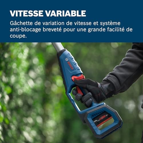 Bosch Professional 18V System GHE 18V-50 TP telescopic hedge trimmer (2.5 m telescopic rod, 3,400 strokes per minute, 23.5 mm tooth opening, strap, without battery) - Image 6