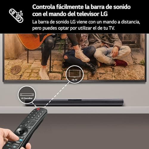 LG SQC4R Barre de Son Intelligente, 220 W, 2.1 canaux, Son Surround Dolby Digital avec Basses puissantes, Large connectivité, HDMI, Bluetooth, USB, entrée Optique et Application Android/iOS, Noir - Image 9