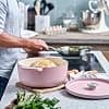 KitchenAid Cast Iron Enamelled Cast Iron Casserole Dish with Lid, Diameter 26 cm, Round, 5.2 L, 6 kg, High Quality & Durable, Searing, Frying, PFAS Free, Induction, Ergonomic Handle, Oven at 260°C, - Image 4