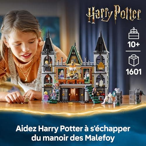 LEGO Harry Potter The Manor of the Malefoy - Collector's Building Game for Boys and Girls from 10 Years - 9 Minifigures Including Dobby and Lord Voldemort 76453 - Image 3