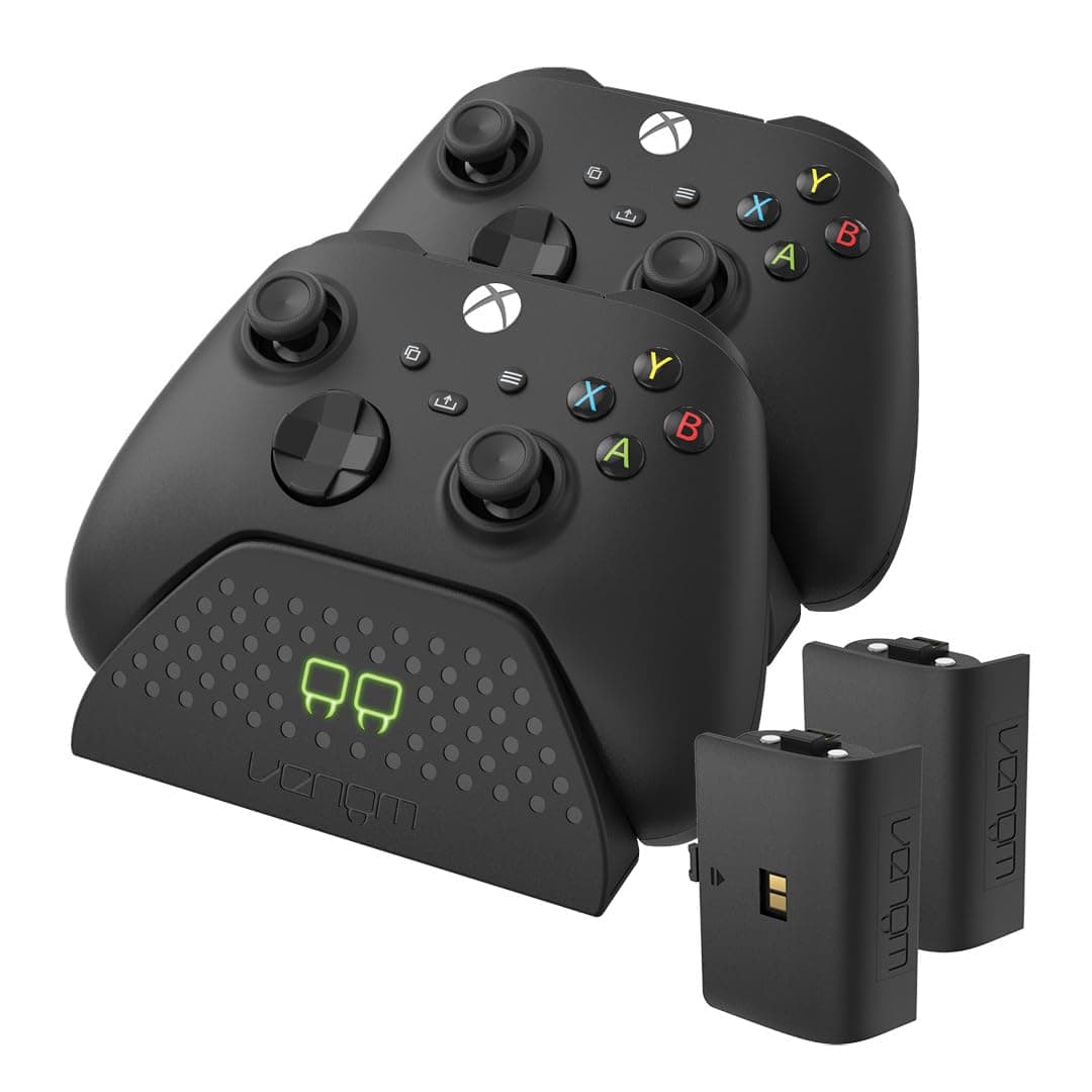 Venom Venom Double station de chargement avec 2 batteries rechargeables - Noir (Xbox Series X & S/Xbox One)