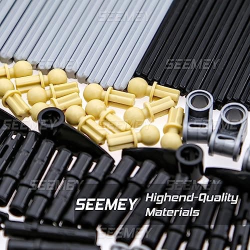 SEEMEY 884 Pcs Axle Chain Link Connectors Compatible with Lego Technic Parts - Image 5
