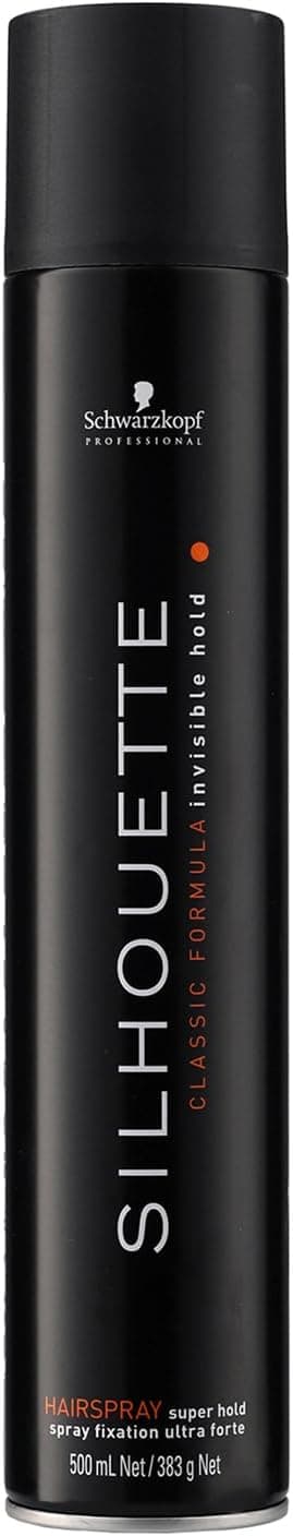 Schwarzkopf Schwarzkopf Professional Silhouette Super Hold Hairspray Styling Long-Lasting Invisible Micro Trainers Thin Layer Quick Drying Non-Sticky for Women and Men 500ml