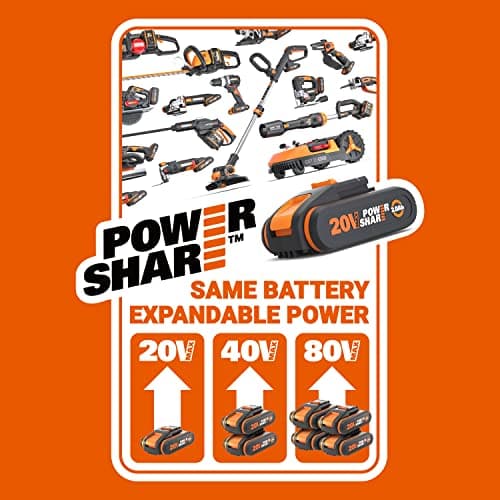 WORX 20V WX696.9 Cordless Oscillating Tool, Powerful 5000/6000rpm, 3.6° Wide Angle Oscillating Oscillating Tool, Easy Blade Change, Lightweight, No Battery or Charger - Image 3