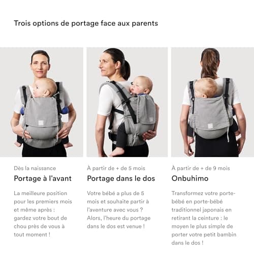 Stokke Limas Flex, Leopard Lilac (OCS) Baby Carrier with Full Loops, Three Carrying Options, Safe for Babies from 1 Month, 4 kg to 20 kg - Image 5