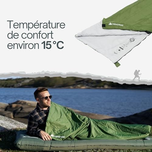 Ultralight Rectangular Sleeping Bag - Anti-Stuck Zipper - Compact Summer Adult Sleeping Bag - Camping Hiking Trekking Bikepacking Travel - Image 4