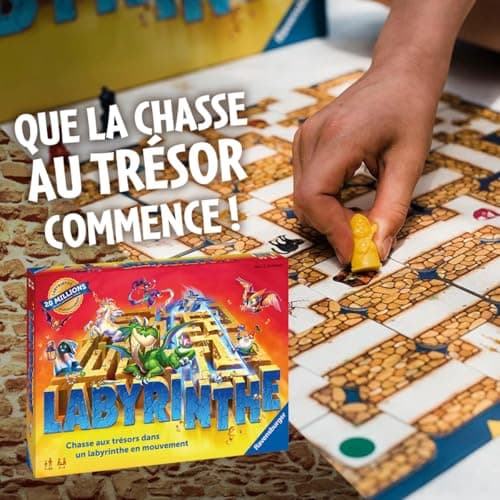 Ravensburger - Labyrinthe - Jeu de Société 7 Ans et Plus - Jeu de Plateau Famille - Stratégie et Réflexion - 2 à 4 Joueurs - Nouvelle Édition - Version Française - 26743 - Image 8