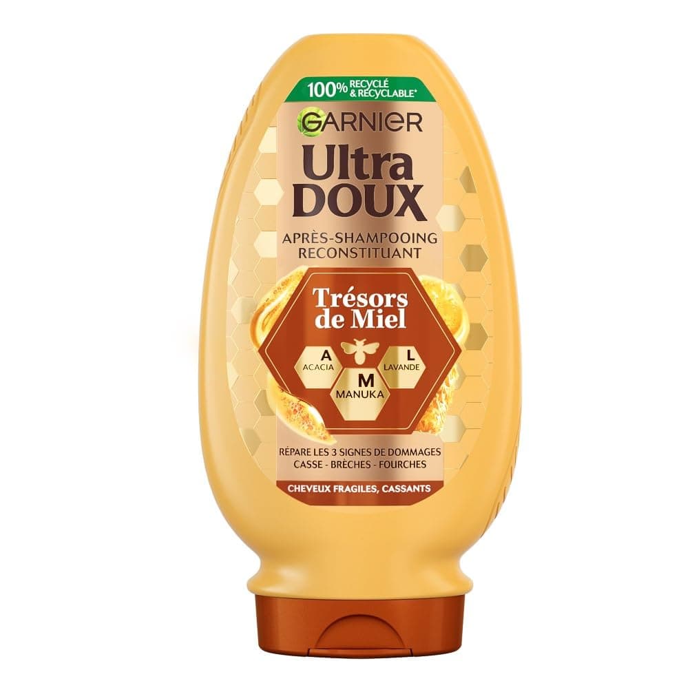 Garnier Ultra Gentle - Replenishing Conditioner - Enriched with Acacia, Lavender & Manuka - For Fragile & Brittle Hair - Honey Treasures - 250 ml - Image 1
