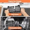 2 x Reusable Air Fryer Accessories for Ninja Foodi AF400EU & AF451EU - Silicone Air Fryer Mould to Prevent Splash Grease (Black) - Image 5
