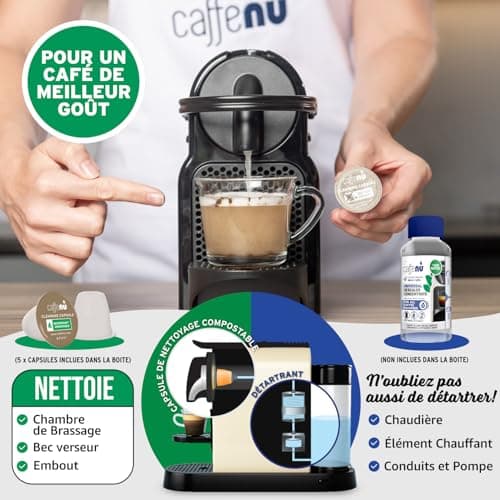 Caffenu | Nespresso Eco Cleaning Capsules | For Tasty Coffee | Coffee Cleaning Capsules | Combine with Nespresso Descaler Kit | Complete Your Barista Kit - Image 7