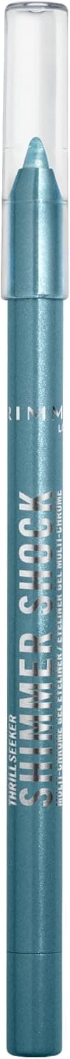 Rimmel Rimmel Thrill Seeker Shimmer shock Crayon, Eyeliner, Eyeliner Gel Waterproof Multichrome, Crayon Liner, Couleur changeante irisée, Glisse sans effort, Ne coule pas, 1,2 g, 005 Electric Breeze