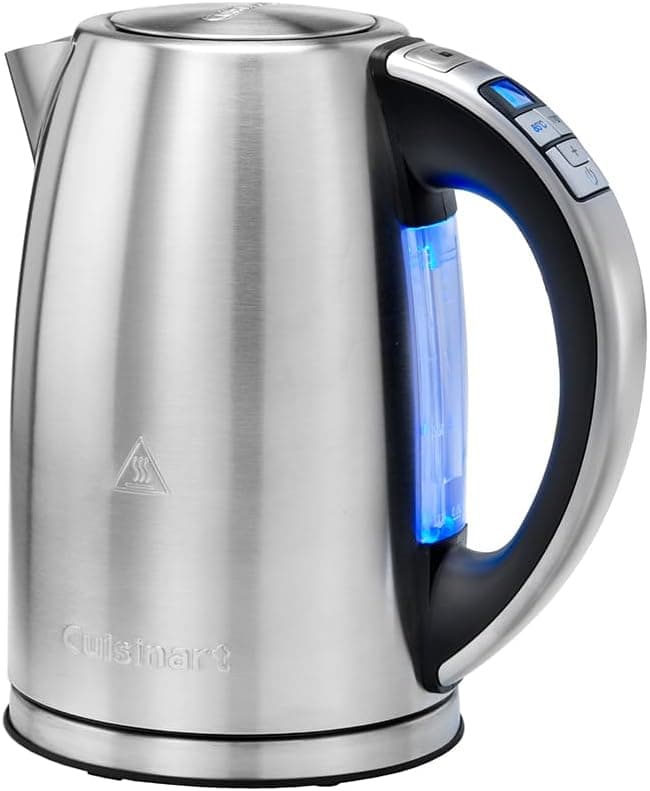 Cuisinart Cuisinart Electric Kettle Multi-Temperature - Fast Boiling - Cordless - Silver - Stainless Steel Finish - 1.7L Capacity - Adjustable Temperature - Removable and Washable Filter