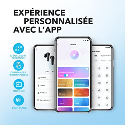 Soundcore P20i Wireless Bluetooth Earphones by Anker, Wireless Bluetooth 5.3 Headphones, 10 mm Drivers, Low Bass, 30 H Playback, IPX5 Waterproof, EQ Via App, 2 Microphones, Single Earphone Mode - Image 4