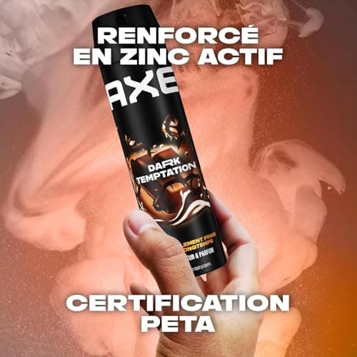AXE - Déodorant Homme Spray - Dark Temptation - 48h non-stop frais - Parfum chocolat - lot 6x200ml - Image 7