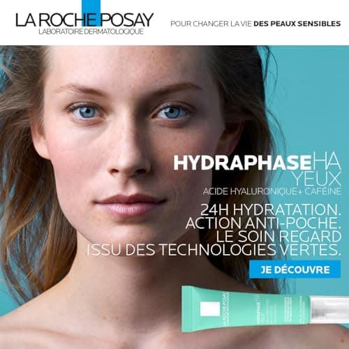 La Roche-Posay - Hydraphase HA - Moisturizing and Anti-Fatigue Eye Care - Based on Hyaluronic Acid and Caffeine - Anti-Pocket Under Eye Care - Suitable for Sensitive Skin - Image 5