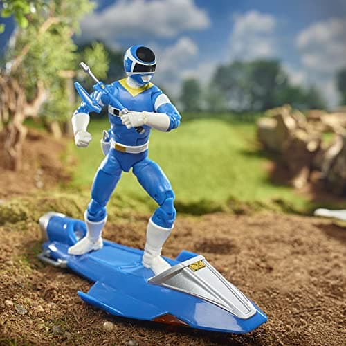 Power Rangers Hasbro Lightning Collection - in Space Blue Ranger & Galaxy Glider Deluxe Action Figure (F5398) - Image 6