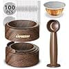 Nespresso Reusable Vertuo Pod Refill Kit: Reusable Vertuo Capsule for Nespresso/Vertuoline Coffee Pods with 100 Foil Lids for All Pod Sizes - Image 3