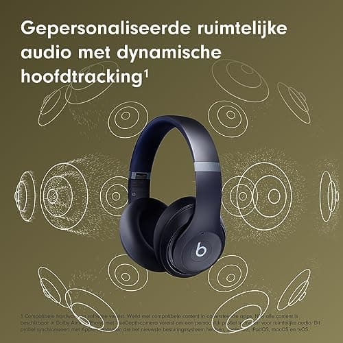 Beats Studio Pro Casque Antibruit sans Fil avec Bluetooth – Son Spatial personnalisé, Son sans Perte avec USB-C, Compatible Apple et Android – Bleu Marine - Image 7