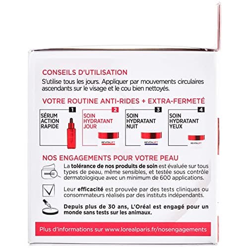 L'Oréal Paris - Revitalift - Moisturizing & Firming Anti-Aging Care - Anti-Wrinkle & Extra-Firming Day Cream - Enriched with Pro-Retinol - For All Skin Types - 50 ml - Image 6