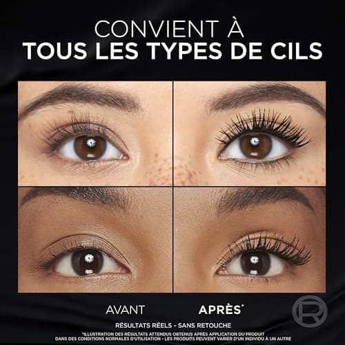 L'Oréal Paris - Volume Mascara - Millions of Lashes - Panoramic Look & Multiplied Lashes - Ultra-Flexible Formula - No Packages - Panorama - Shade : All Night Black - Image 6