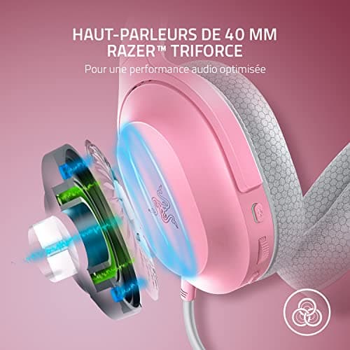 Razer Barracuda X - Multiplatform Wireless Gaming Headset (USB-C Multiplatform Wireless Connection, Lightweight 250g Headphones, 40mm Speakers, Up to 20 Hours Battery Life) Pink Quartz - Image 6