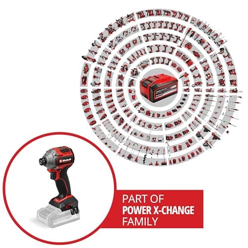 Einhell Professional TP-CI 18/250 Li BL-Solo Power X-Change Cordless Impact Driver (18 V, 250 Nm Torque, Carbon Free Motor, Hex Socket Bit Holder, LED Lamp, Without Battery) - Image 3