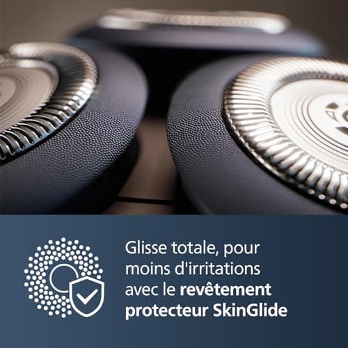 Philips 5000X Series - Rasoir électrique 100 pourcent étanche, Technologie SkinProtect, Tête flexible à 360°, Charge rapide, Capot de protection, Orange, modèle X5012/00 - Image 6