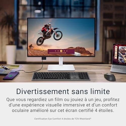 Dell 27 Plus USB-C Monitor PC - S2725QC, 4K UHD (3840x2160), 120Hz, IPS, 4ms, AMD FreeSync Premium, 99% sRGB, Height Adjustment, Built-in Speakers, 2 USB-C, 2 HDMI, 2 USB, 3 Year Warranty - Image 6