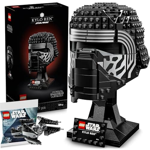 Lego Star Wars Kylo Ren Helmet Lego Kylo Ren 75415 with Tie-Interceptor Polybag 30685, Exclusive - Image 2