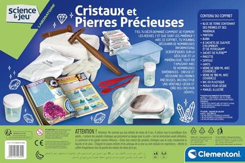 Clementoni | Science & Game - Crystals & Gemstones for Kids 8+ | Geology & Chemistry Science Kit | Crystal Experiments to Make at Home | Educational Game Gift Girl Boy - Image 5