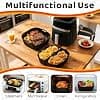 3PCS Silicone Air Fryer Mould 22-25cm for Russell Hobbs 8L/8.3L, Moulinex 7.5L, Cecotec/Cosori/Aigostar 6.5-8.5L, Reusable Square Airfryer Accessories (27170-56 27632-56) - Image 7